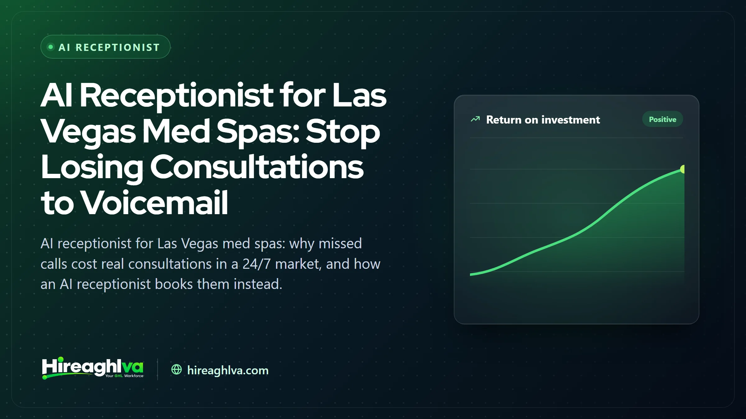 Illustration of an AI receptionist booking a consultation for a Las Vegas med spa