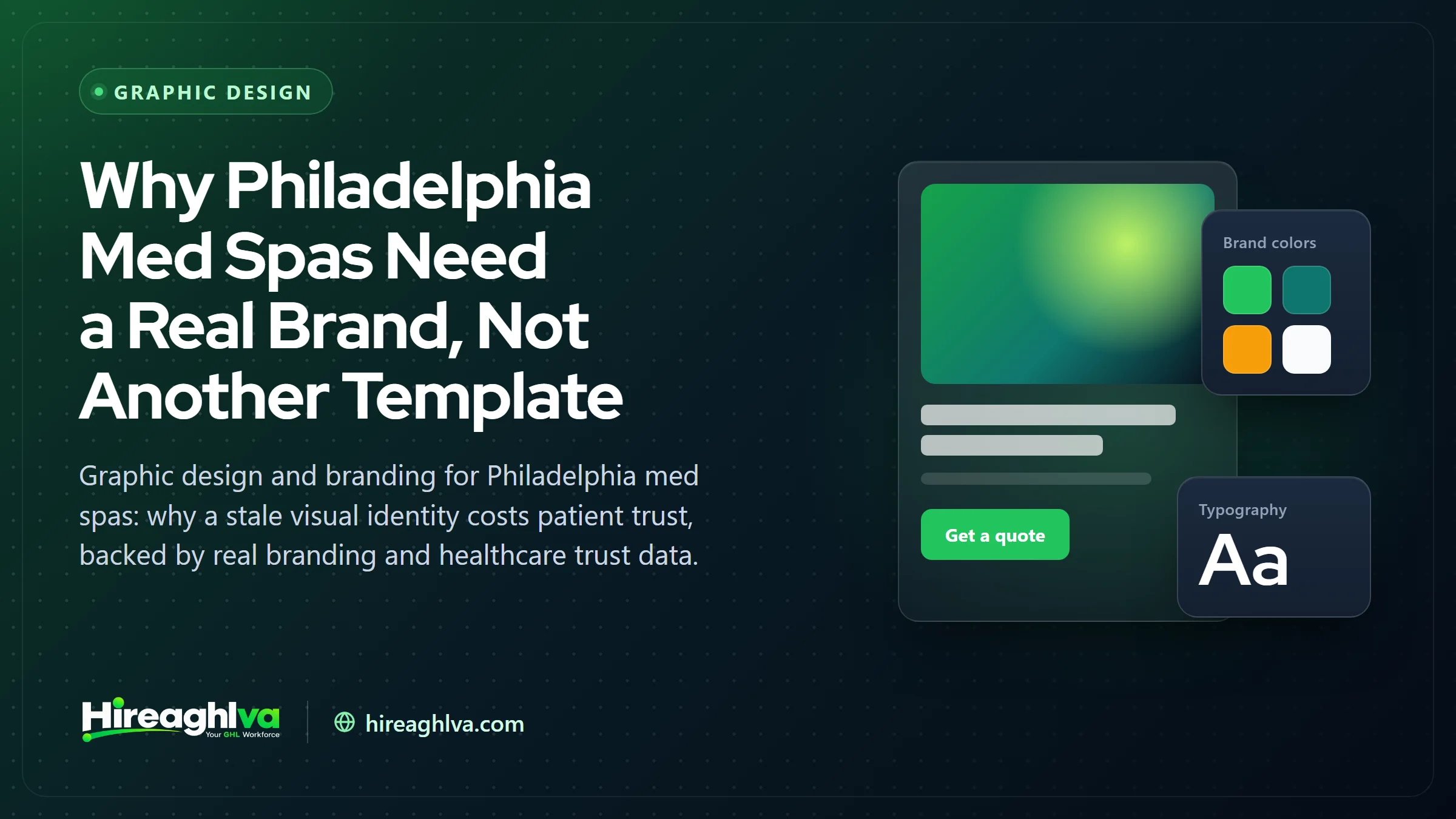 Illustration of a modernized brand identity for a Philadelphia med spa